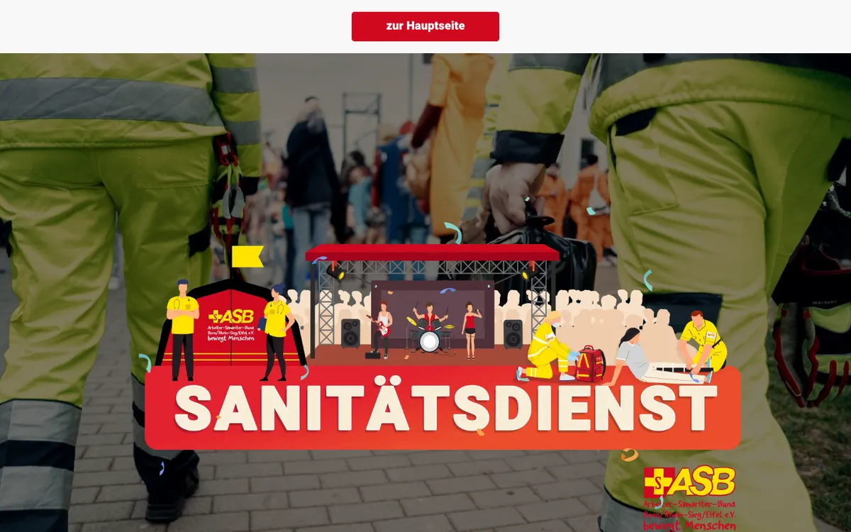 Vorschau der Seite Sanitätsdienst
